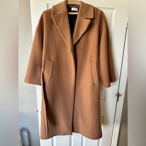 Mango Wool Coat With Belt XL